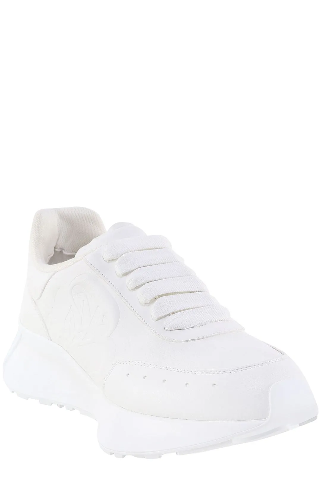 Alexander McQueen Logo Embossed Lace-Up Sneakers