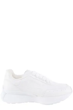 Alexander McQueen Logo Embossed Lace-Up Sneakers