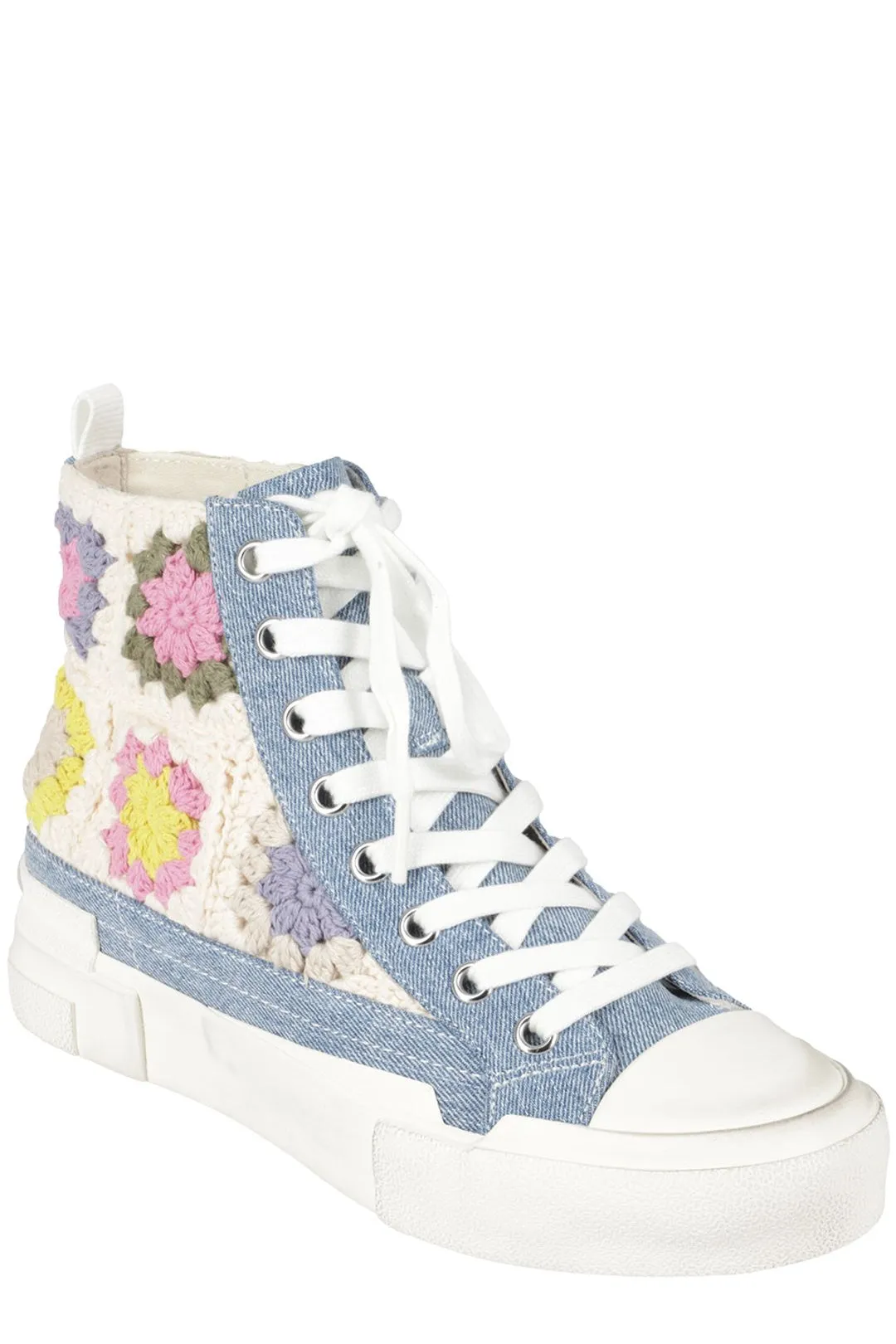 Ash Goa Crochet Embroidered Lace-Up Sneakers