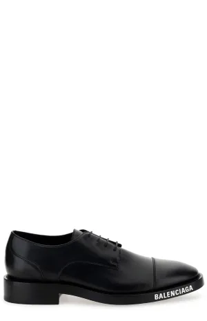 Balenciaga Logo Detailed Derby Shoes