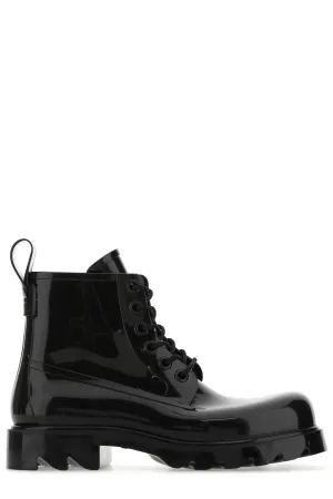 Bottega Veneta Round Toe Lace-Up Boots