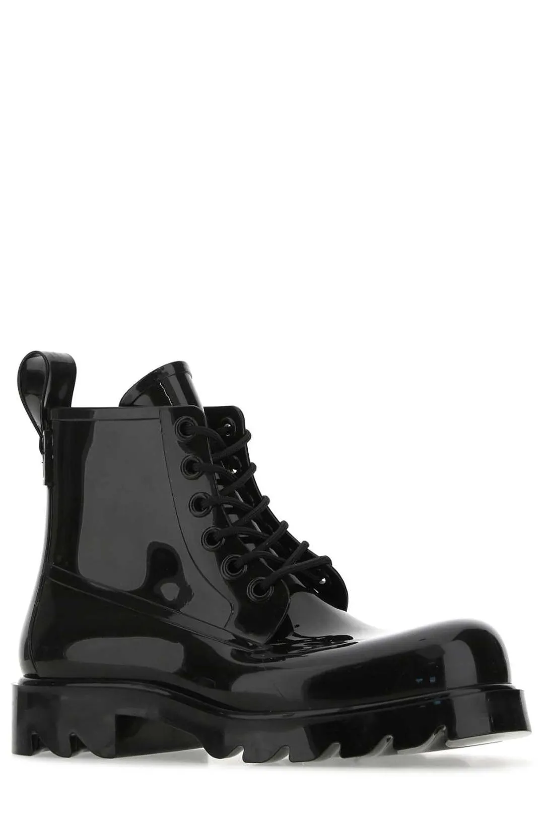Bottega Veneta Round Toe Lace-Up Boots