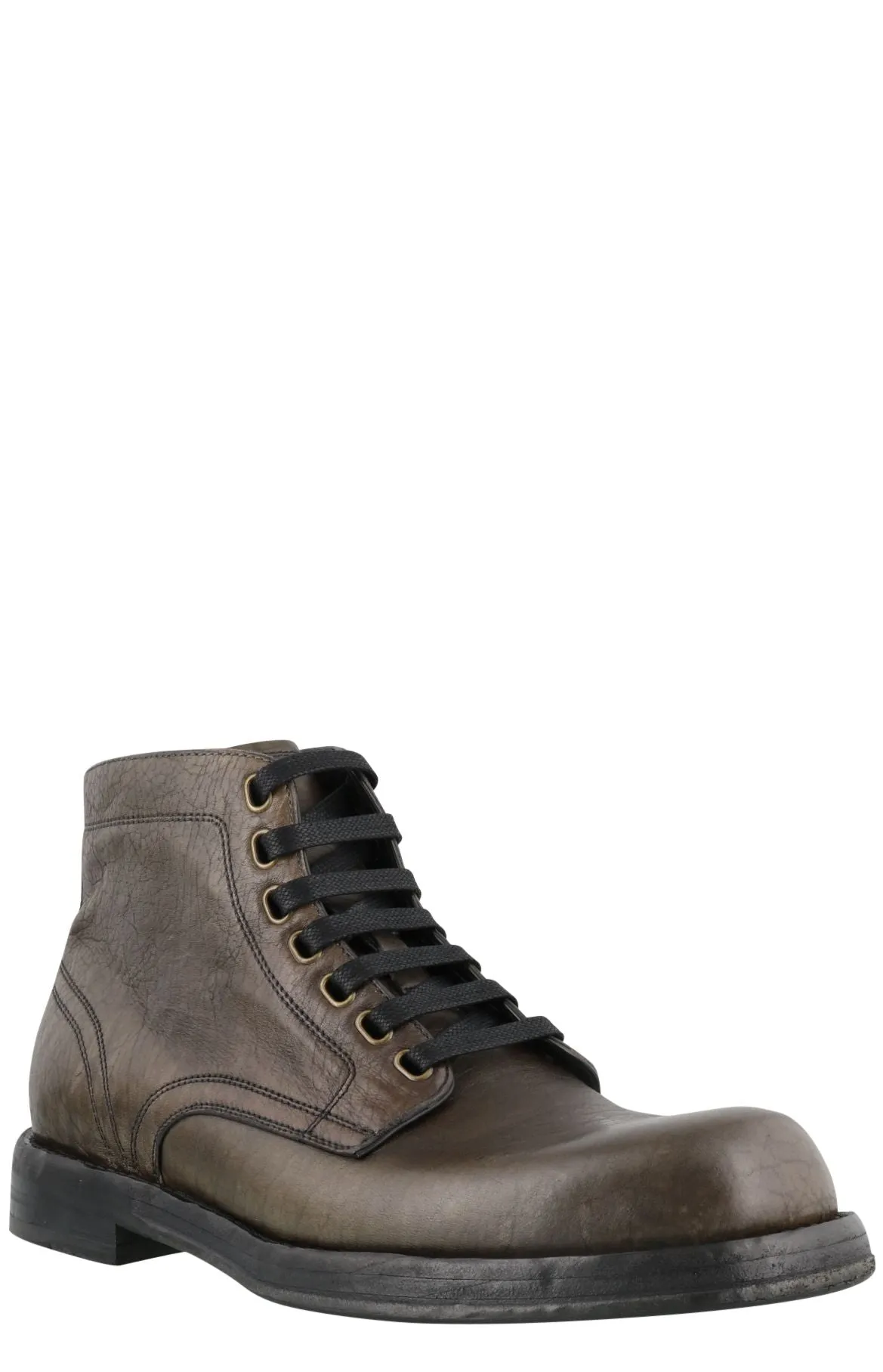 Dolce & Gabbana Perugino Lace-Up Ankle Boots