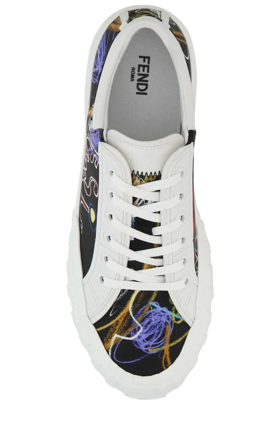Fendi Force Lace-Up Sneakers