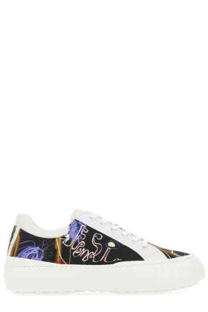 Fendi Force Lace-Up Sneakers