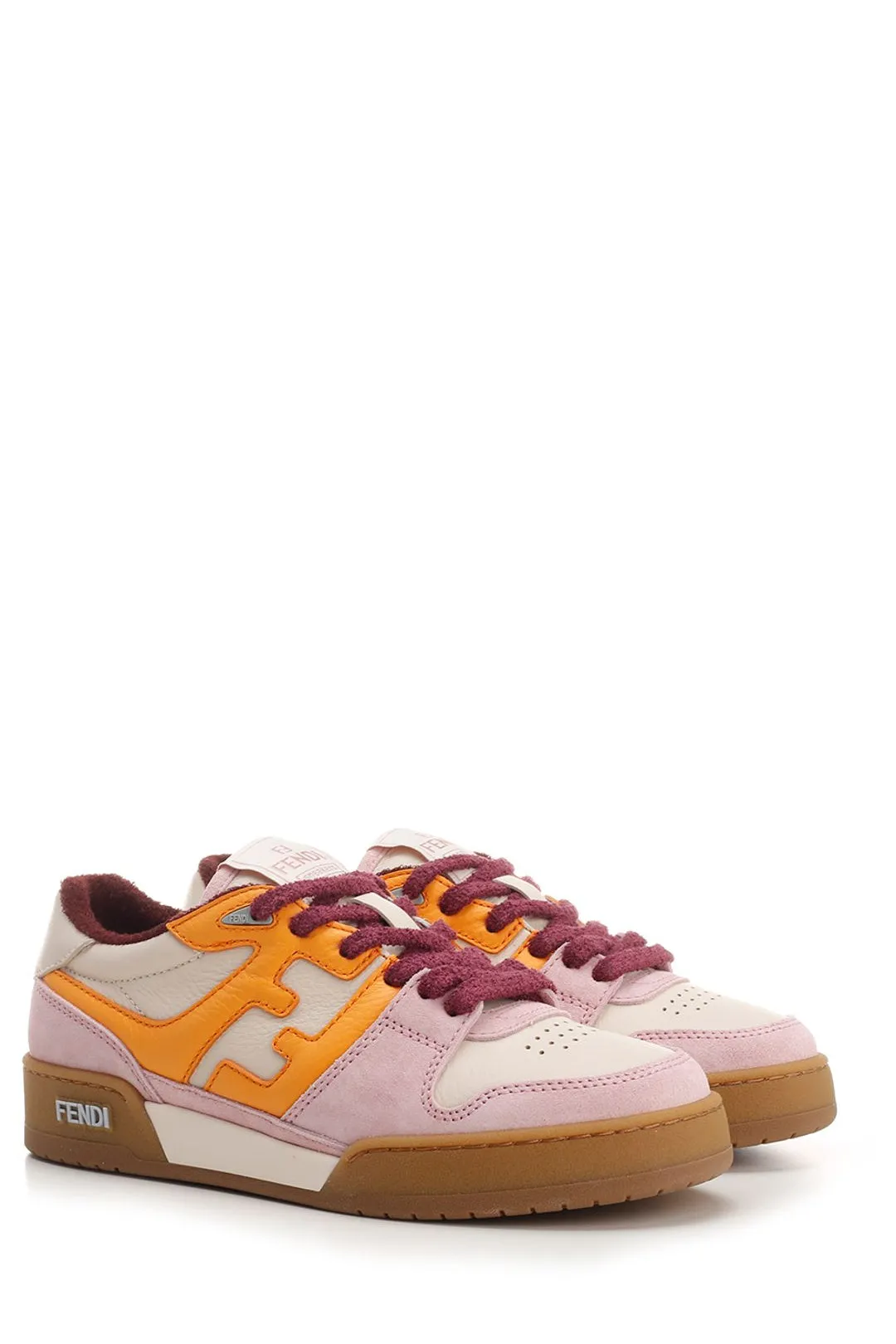 Fendi Match Lace-Up Sneakers