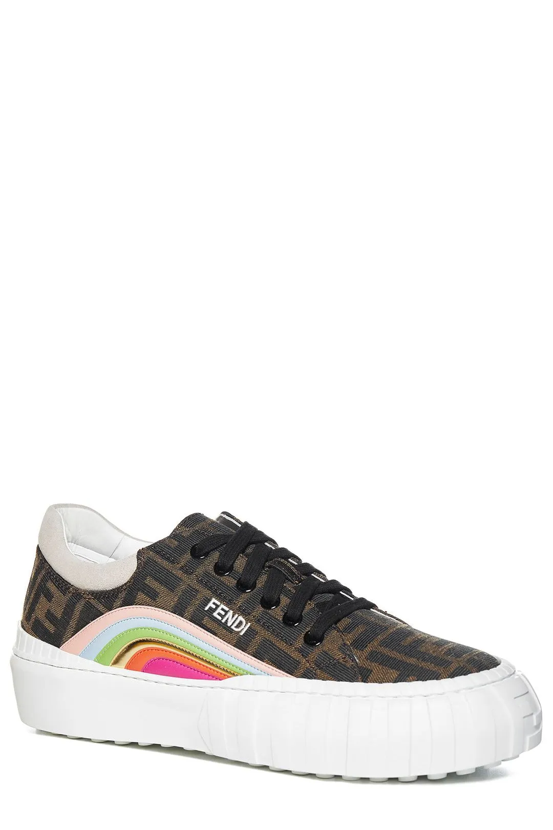 Fendi Monogram Lace-Up Sneakers