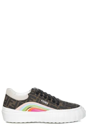 Fendi Monogram Lace-Up Sneakers