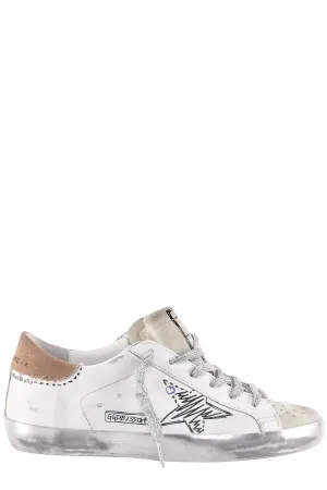 Golden Goose Deluxe Brand Distressed Lace-Up Sneakers