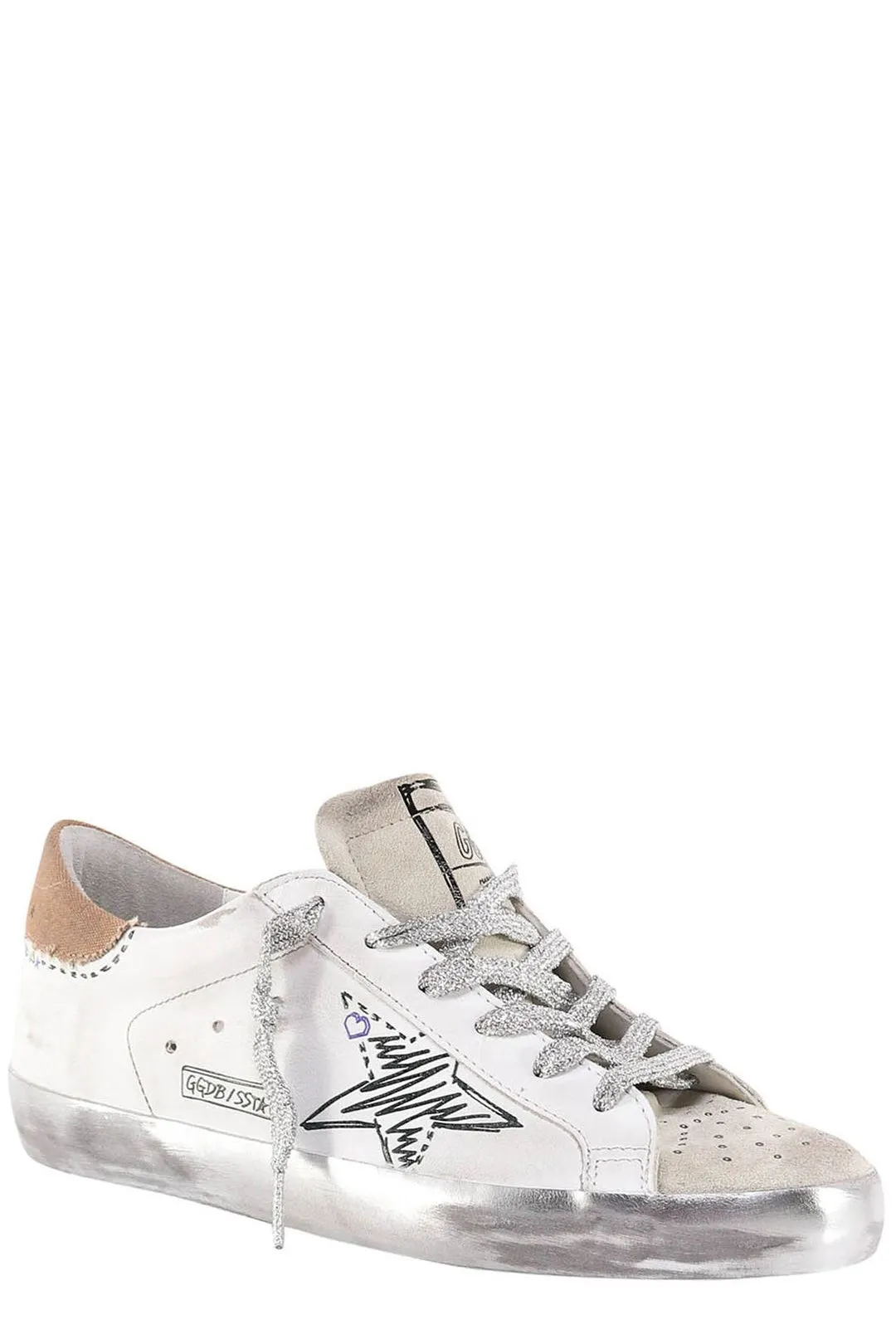 Golden Goose Deluxe Brand Distressed Lace-Up Sneakers