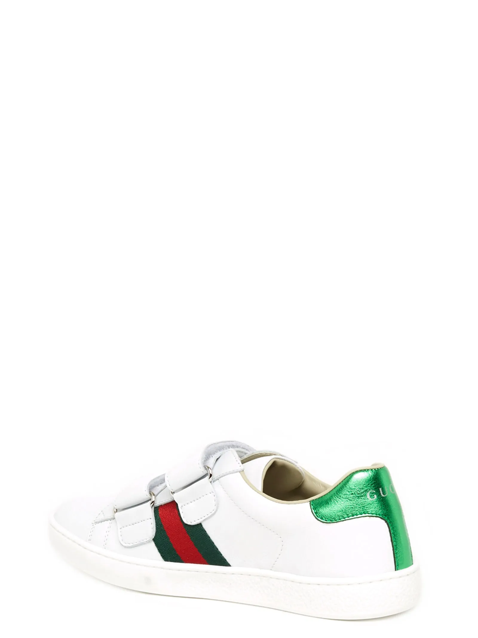 Gucci Kids Touch Strap Web Low-Top Sneakers