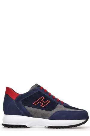 Hogan Logo Detailed Lace-Up Sneakers