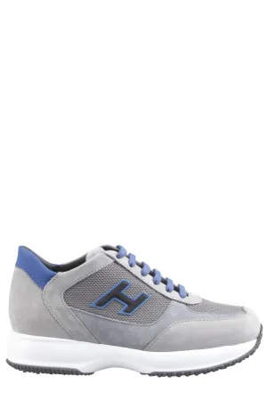 Hogan Logo Detailed Lace-Up Sneakers
