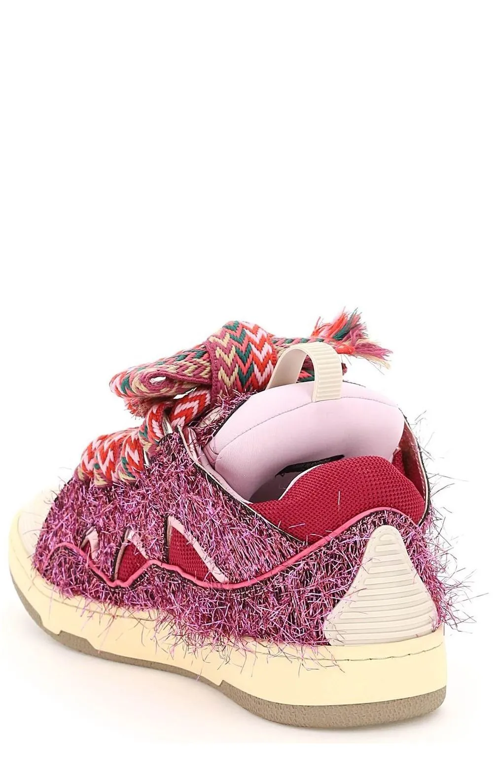Lanvin Curb Lace-Up Sneakers
