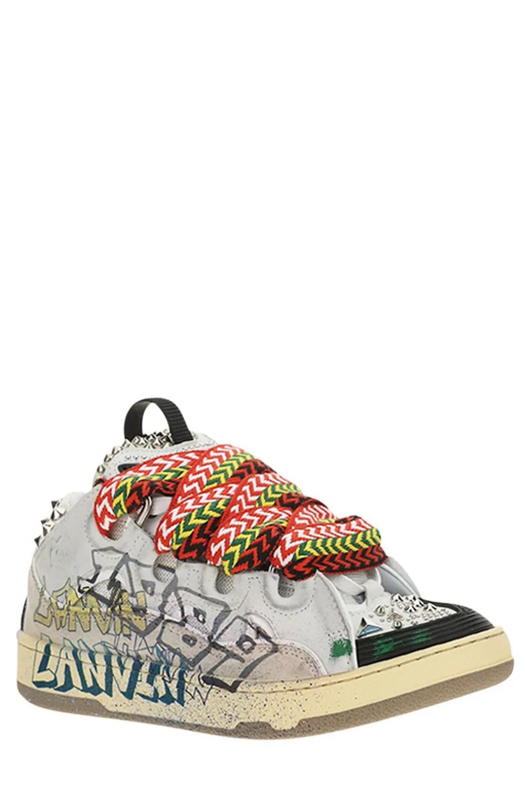 Lanvin Curb Lace-Up Sneakers