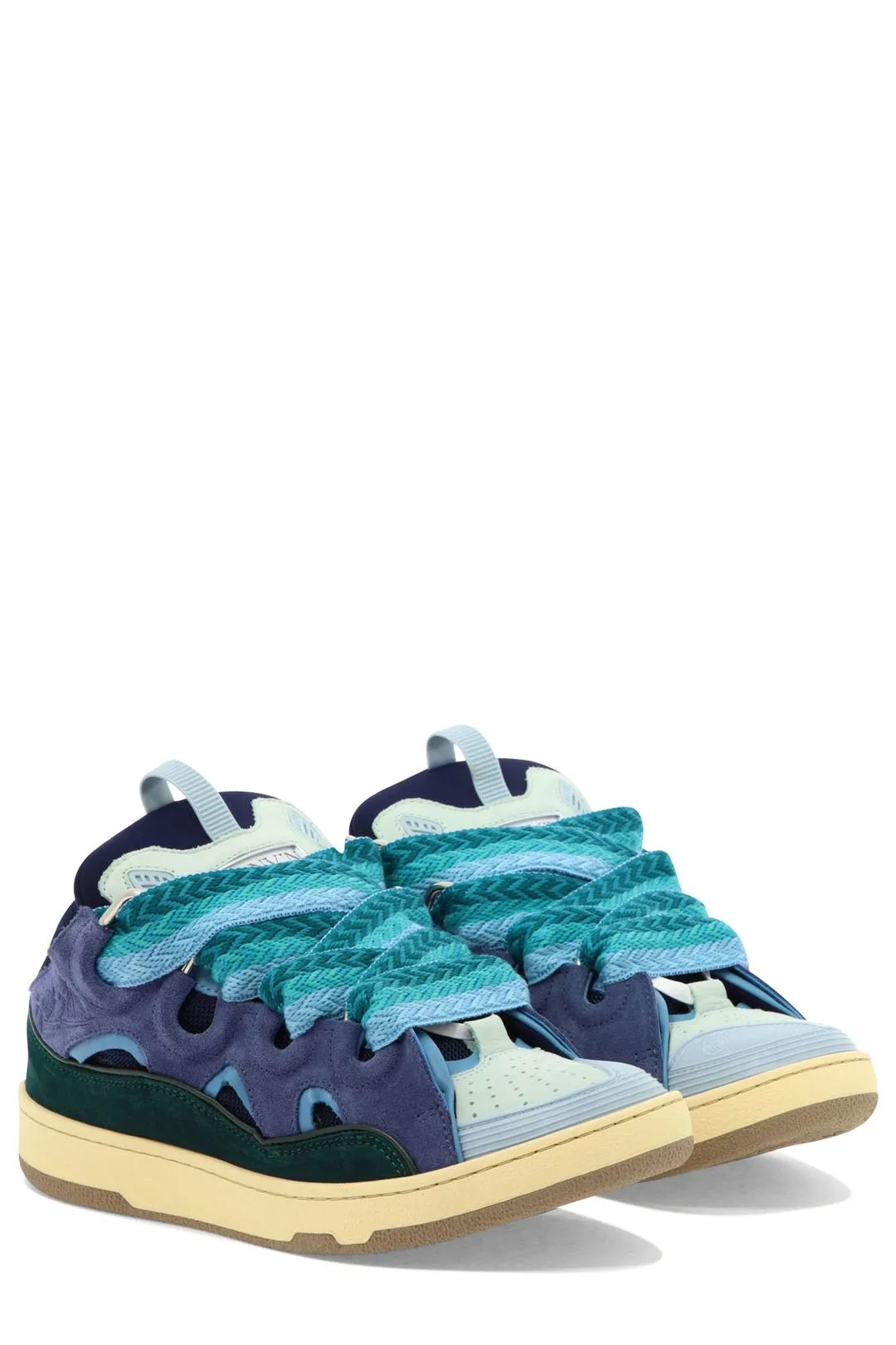 Lanvin Curb Lace-Up Sneakers