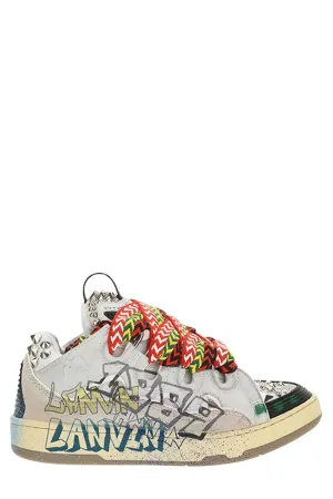 Lanvin Curb Lace-Up Sneakers