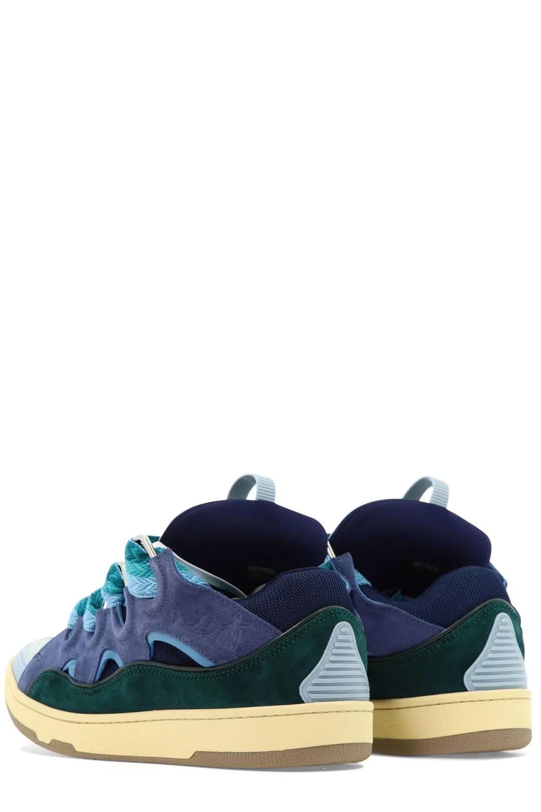 Lanvin Curb Lace-Up Sneakers