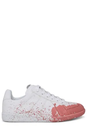 Maison Margiela Round Toe Lace-Up Sneakers
