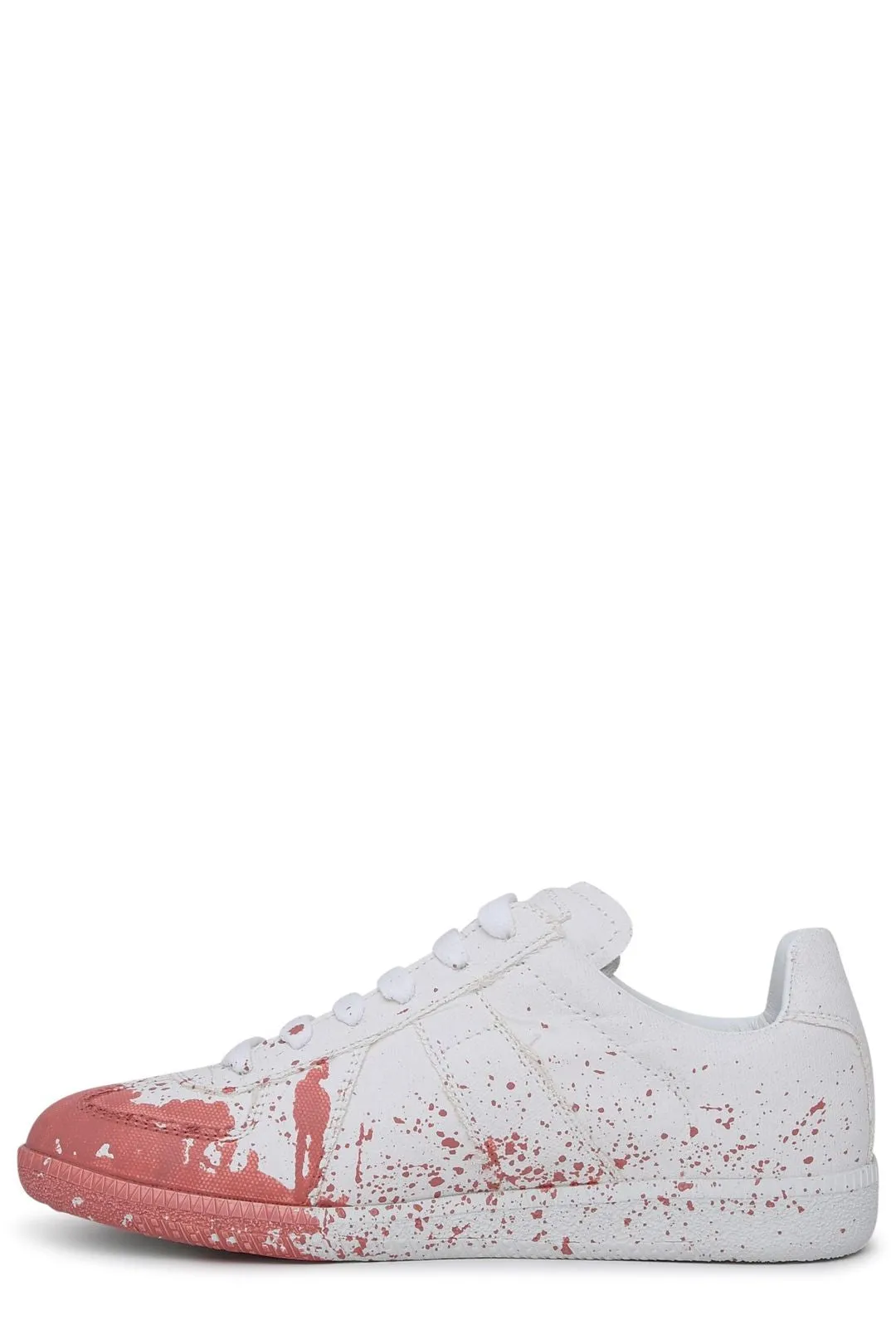 Maison Margiela Round Toe Lace-Up Sneakers