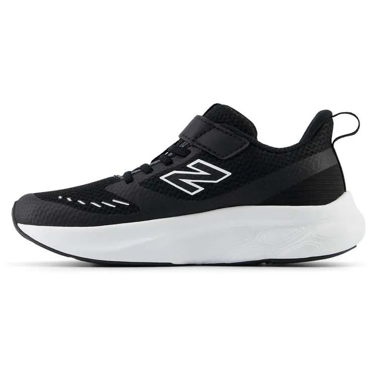NEW BALANCE KID'S FRESH FOAM 625 BLACK/WHITE RUNNING SHOES