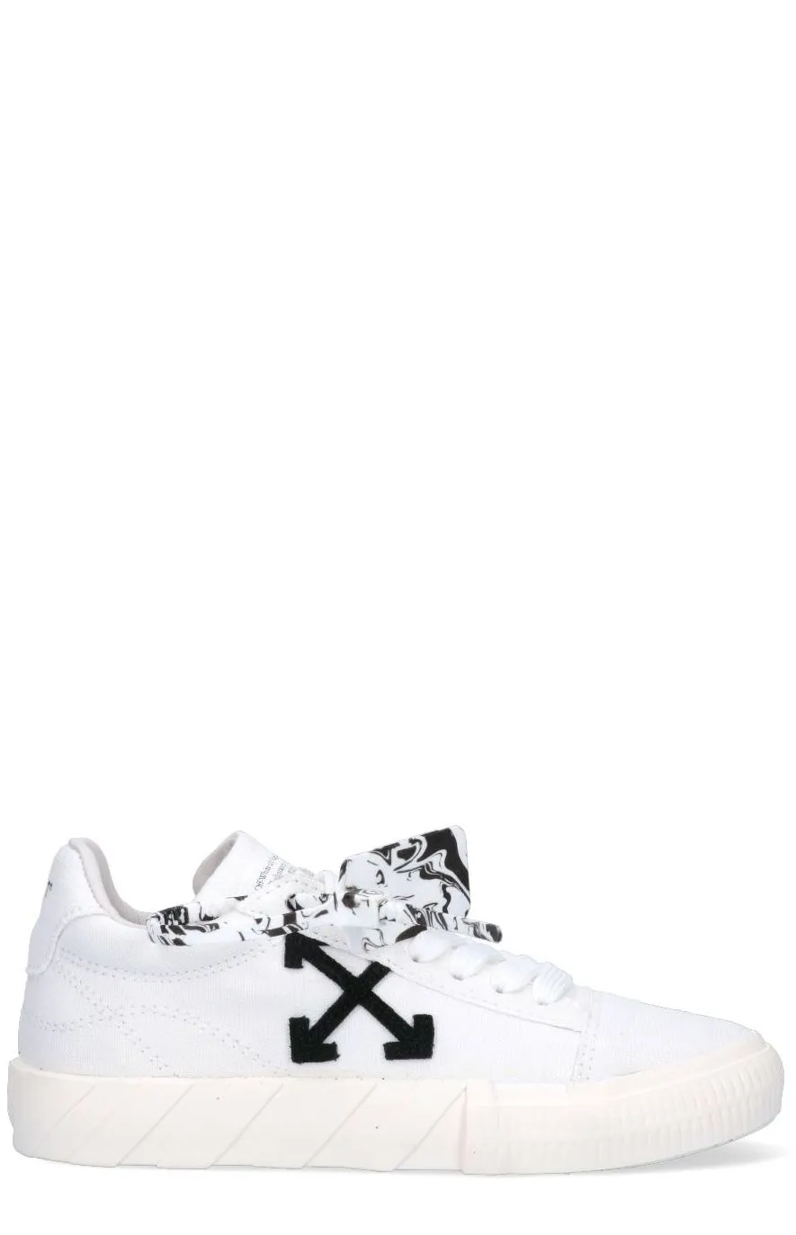 Off-White Low Vulcanized Lace-Up Sneakers