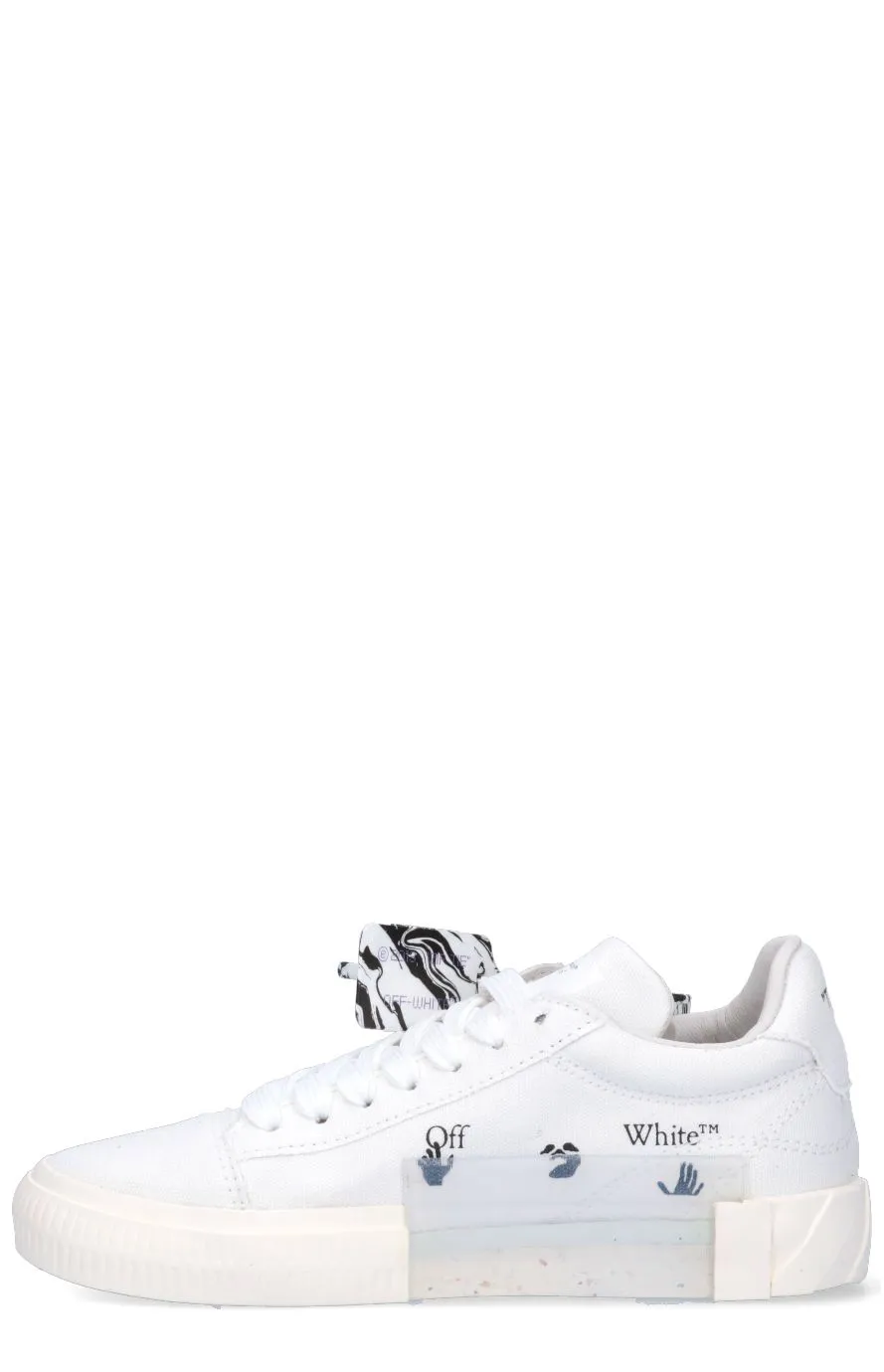 Off-White Low Vulcanized Lace-Up Sneakers