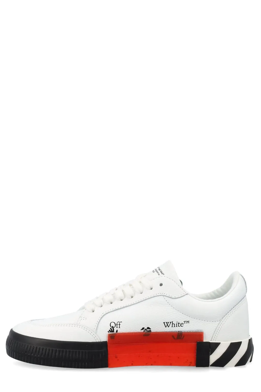 Off-White Vulcanized Lace-Up Sneakers