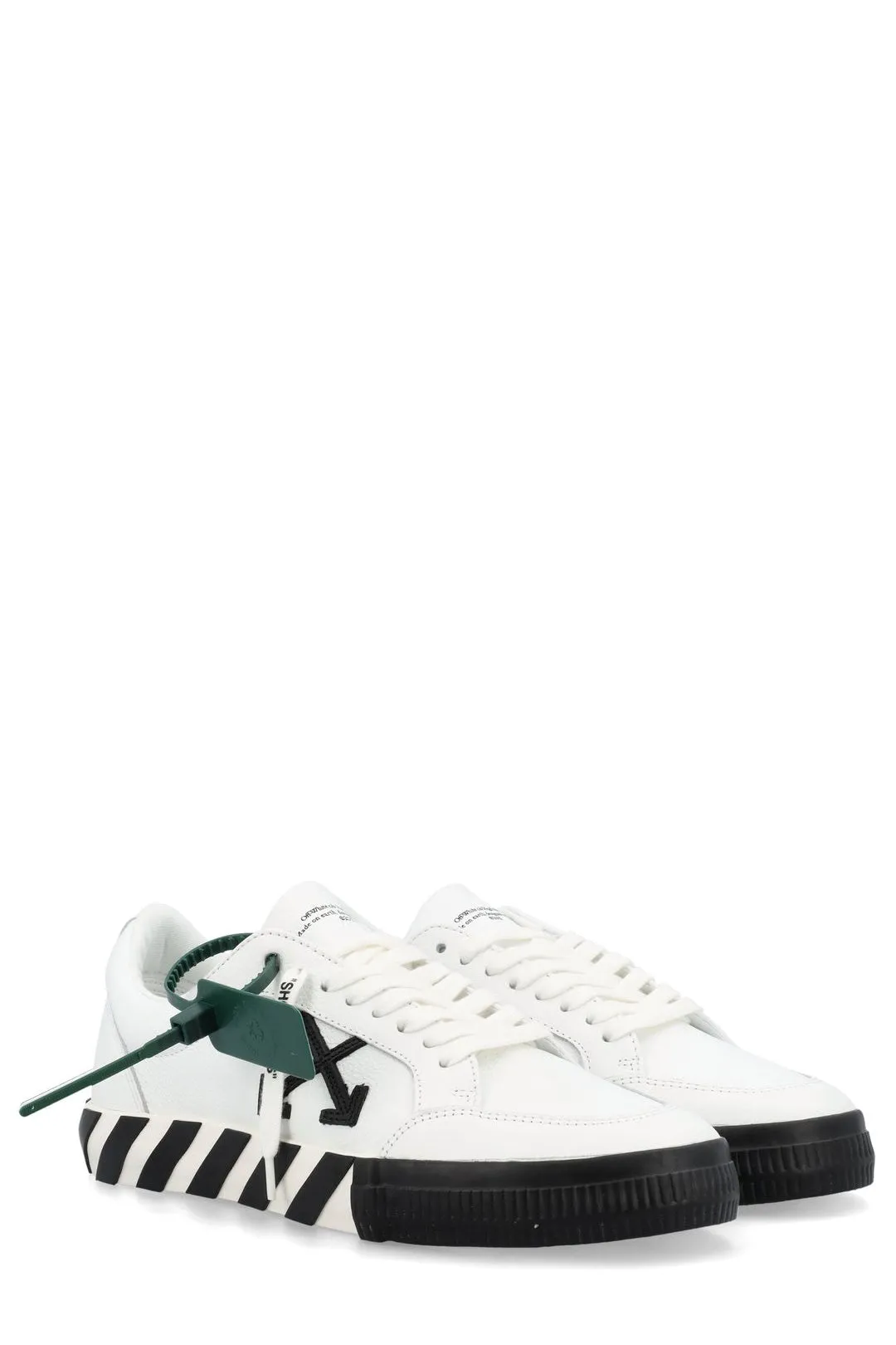 Off-White Vulcanized Lace-Up Sneakers