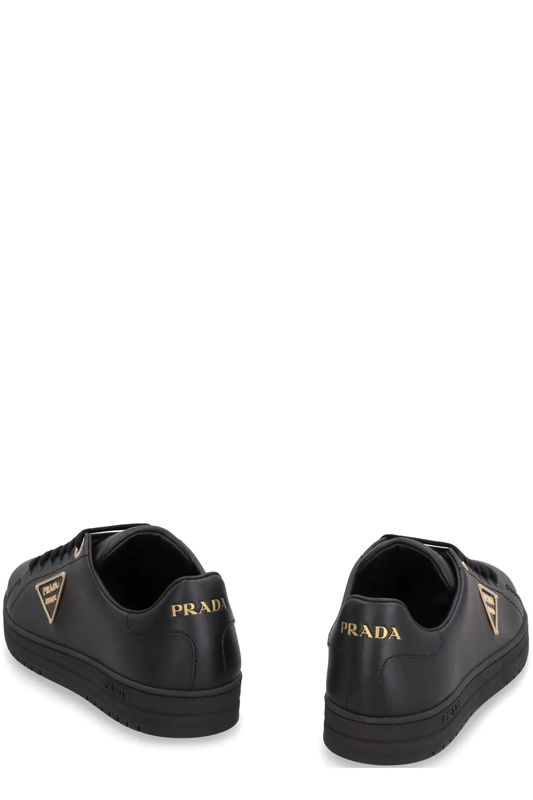 Prada Logo Plaque Lace-Up Sneakers