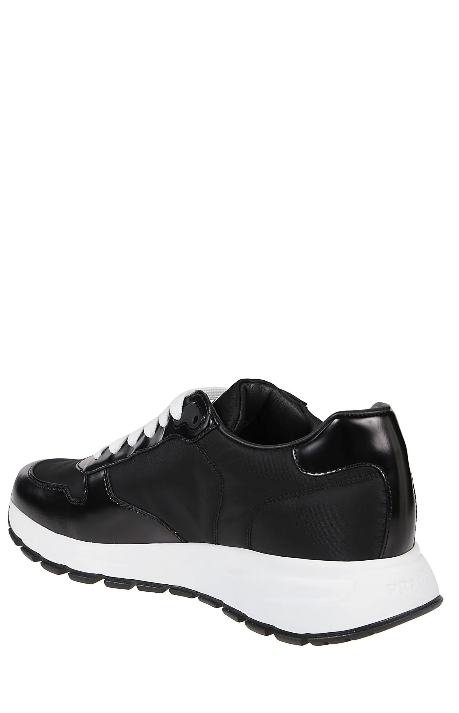Prada Triangle Logo Lace-Up Sneakers
