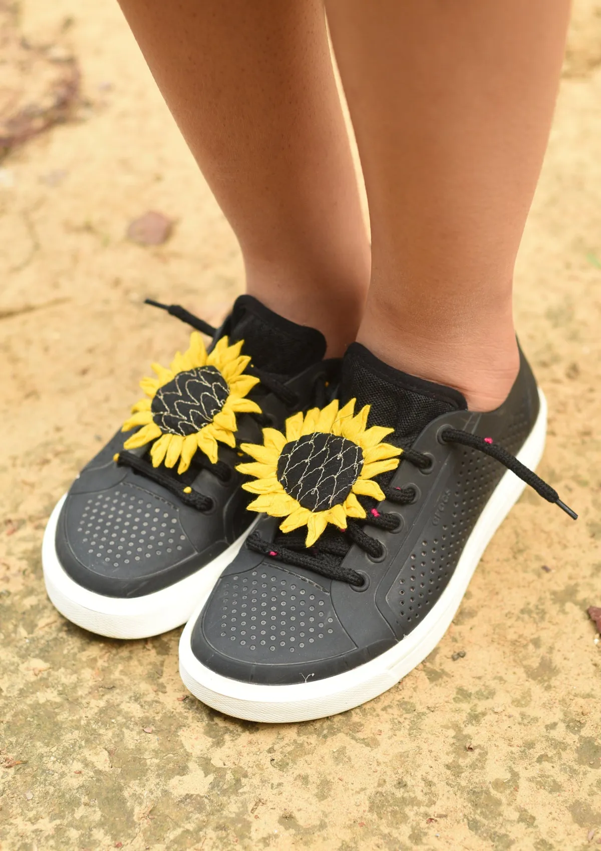 Sunflower Handmade Shoe Charms