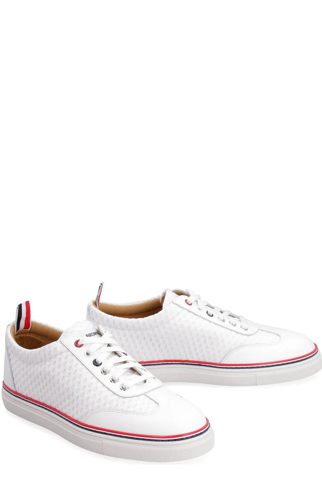 Thom Browne RWB-Stripe Lace-Up Sneakers