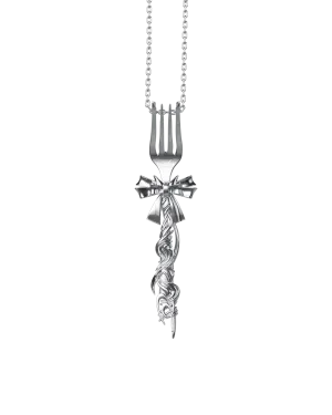 TORNADOSONG丨Fork Necklace-Bow