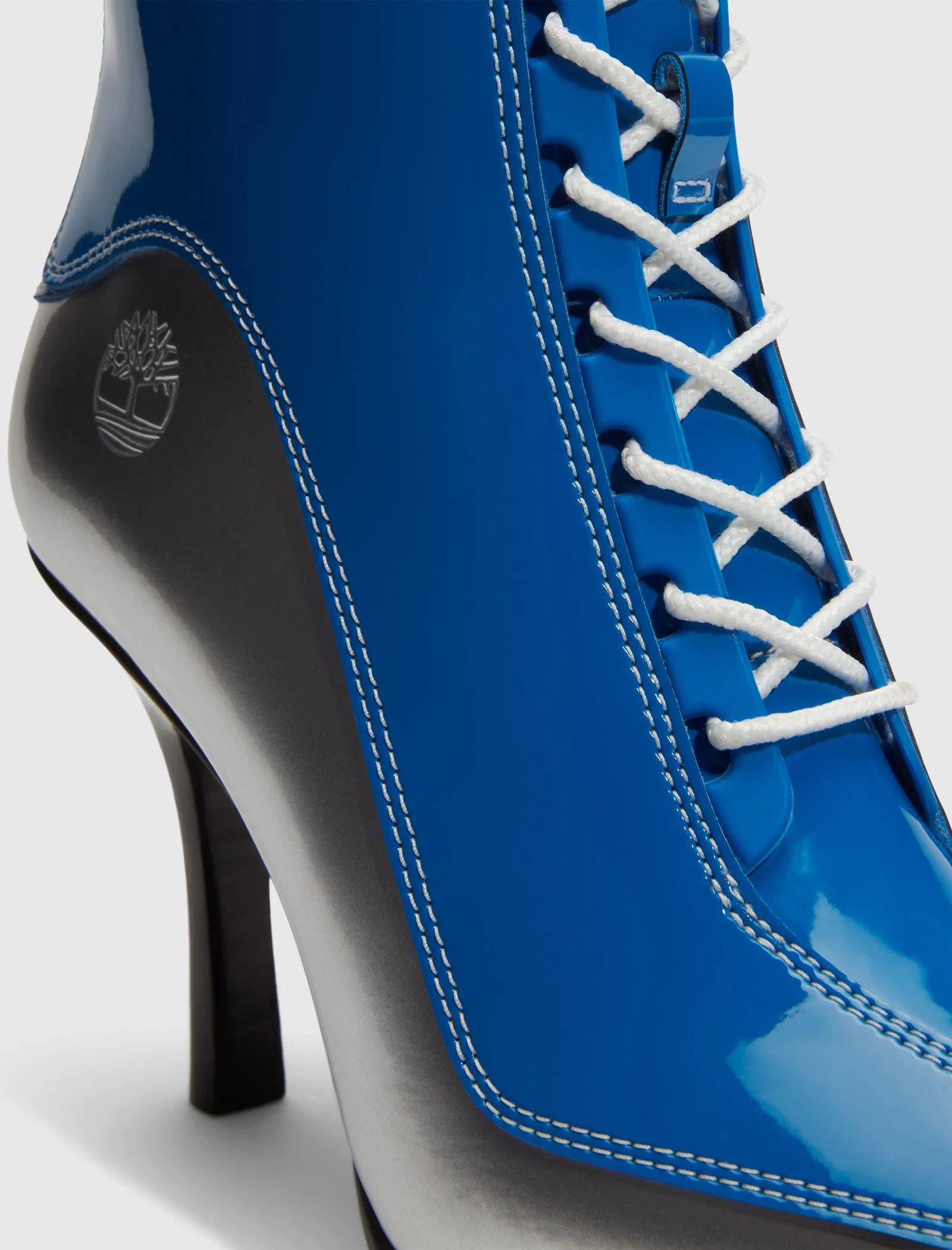 VENEDA CARTER 14-INCH LACE WITH ZIP BOOT SILVER/BLUE