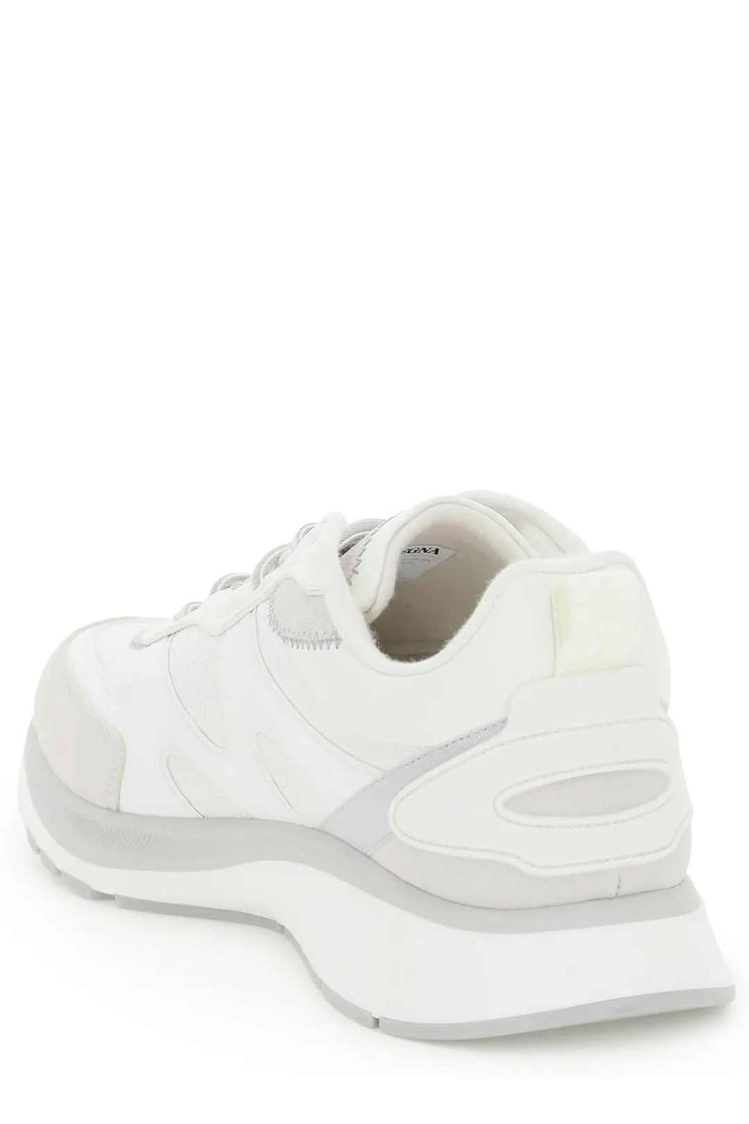 Z Zegna Panelled Lace-Up Sneakers