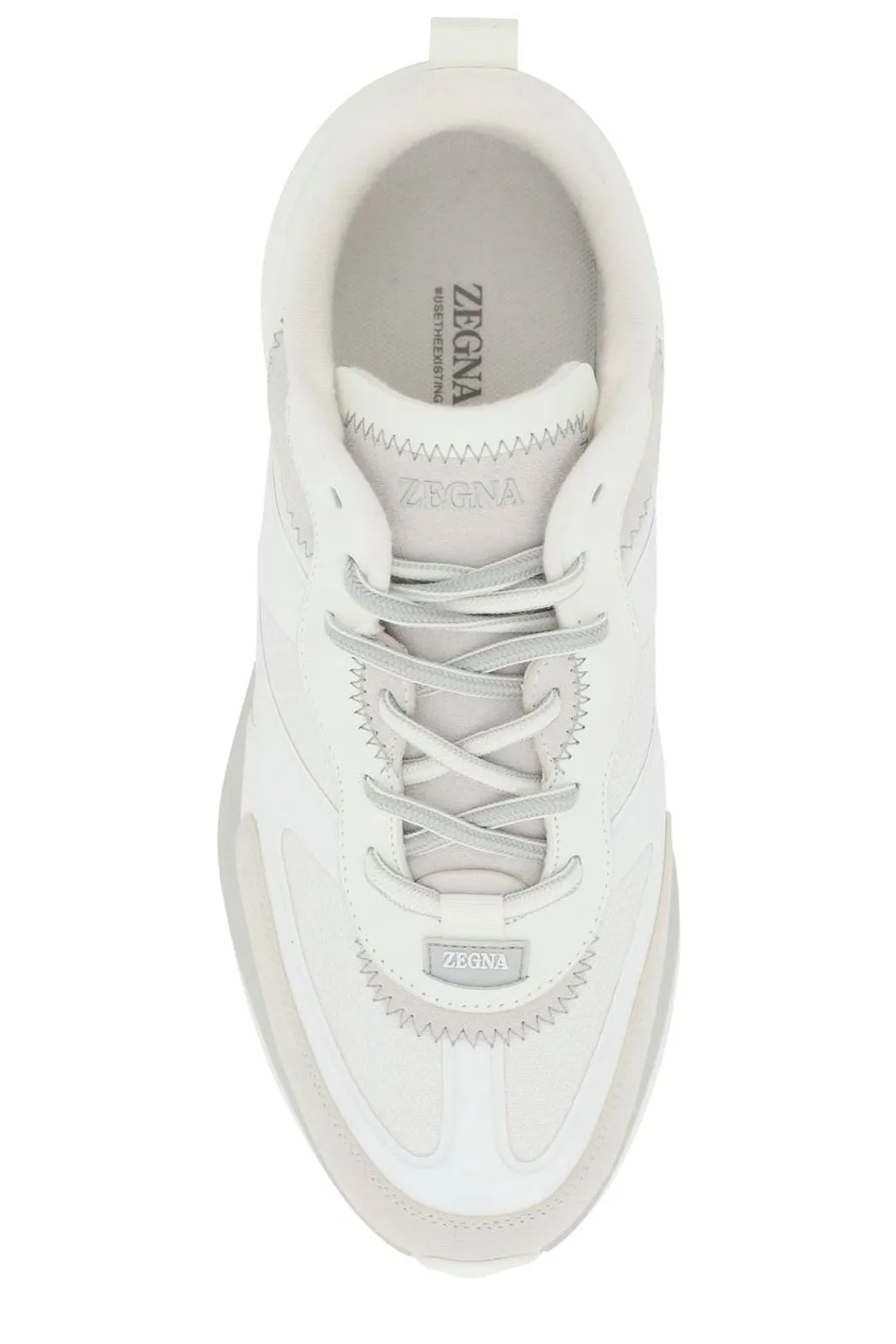 Z Zegna Panelled Lace-Up Sneakers