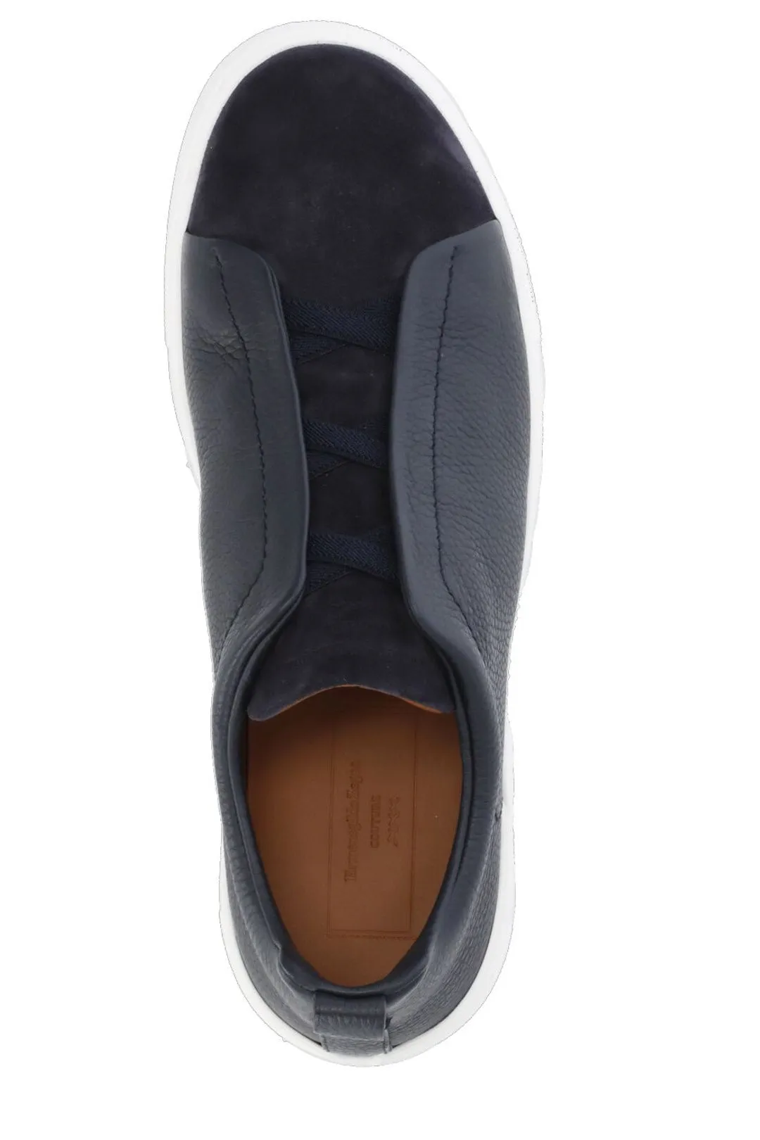 Z Zegna Triple Stitch Lace-Up Sneakers